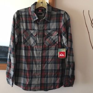 NWT Flannel snap button long sleeve